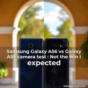 Read more about the article Samsung Galaxy A56 vs Galaxy A55 camera test : Not the win I expected