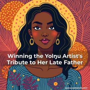 Read more about the article Winning the Yolŋu Artist’s Tribute to Her Late Father