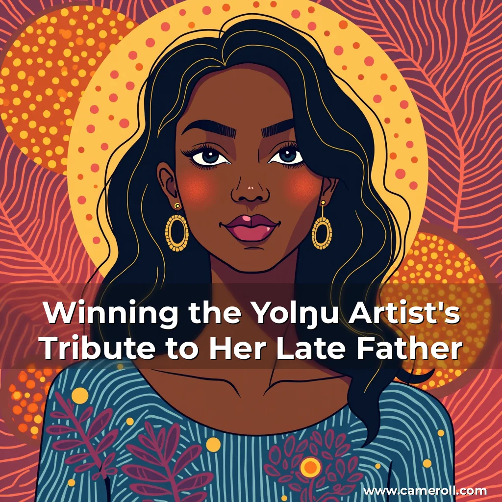Read more about the article Winning the Yolŋu Artist’s Tribute to Her Late Father