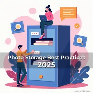 Artistic representation for Photo Storage Best Practices 2025