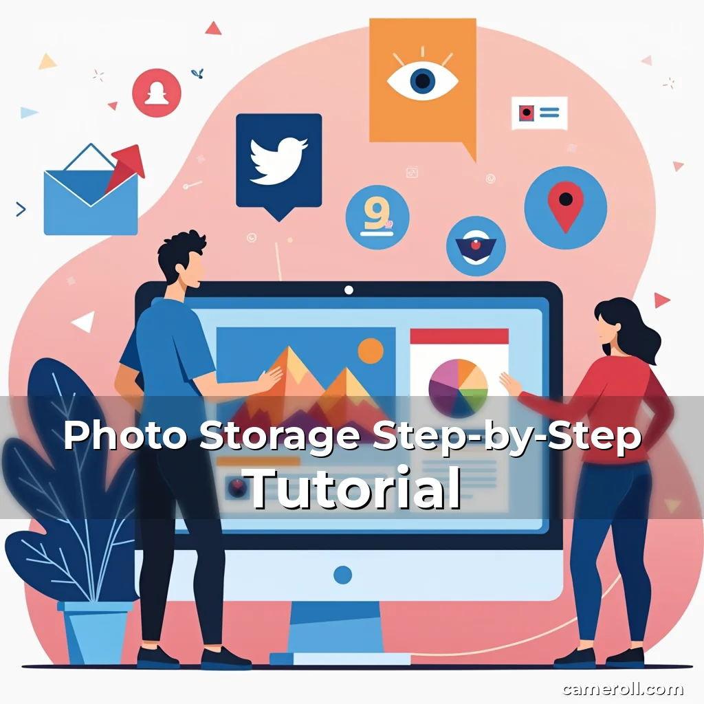 Artistic representation for Photo Storage Step-by-Step Tutorial