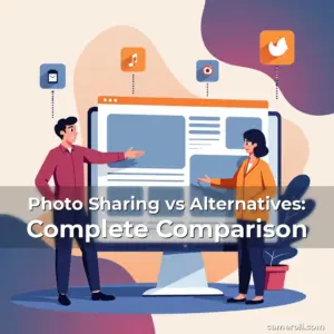Artistic representation for Photo Sharing vs Alternatives: Complete Comparison