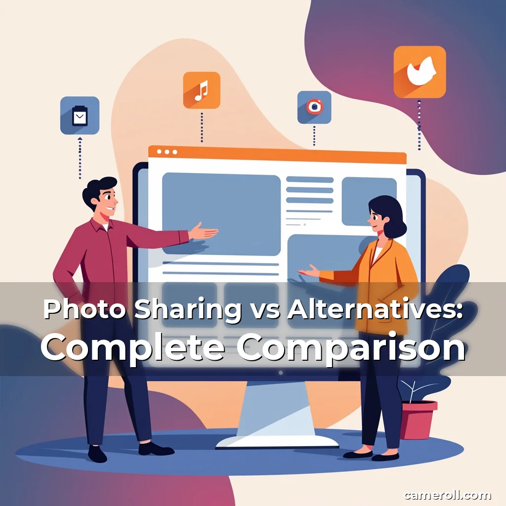 Artistic representation for Photo Sharing vs Alternatives: Complete Comparison