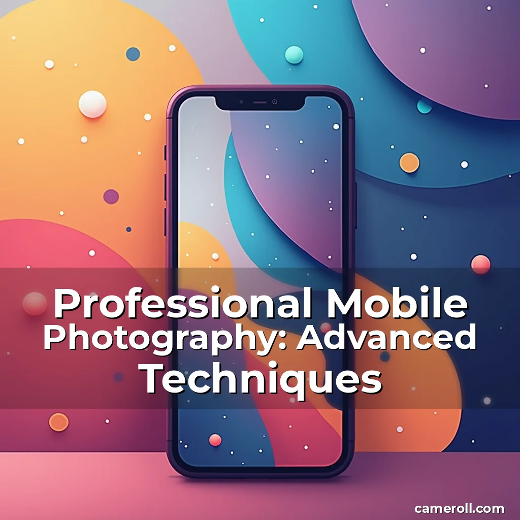 Artistic representation for Professional Mobile Photography: Advanced Techniques