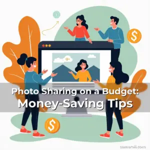 Artistic representation for Photo Sharing on a Budget: Money-Saving Tips