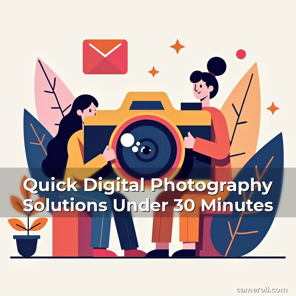 Artistic representation for Quick Digital Photography Solutions Under 30 Minutes