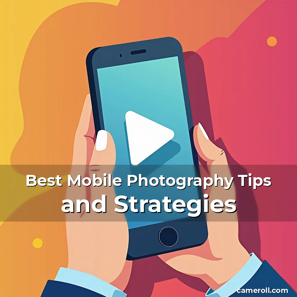 Artistic representation for Best Mobile Photography Tips and Strategies