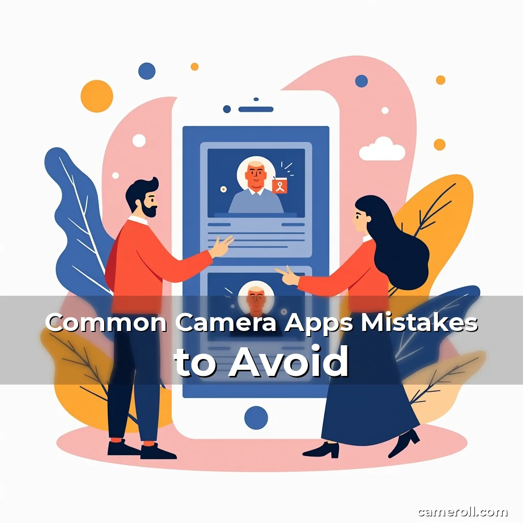 Artistic representation for Common Camera Apps Mistakes to Avoid