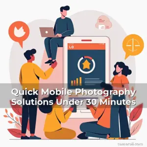 Artistic representation for Quick Mobile Photography Solutions Under 30 Minutes
