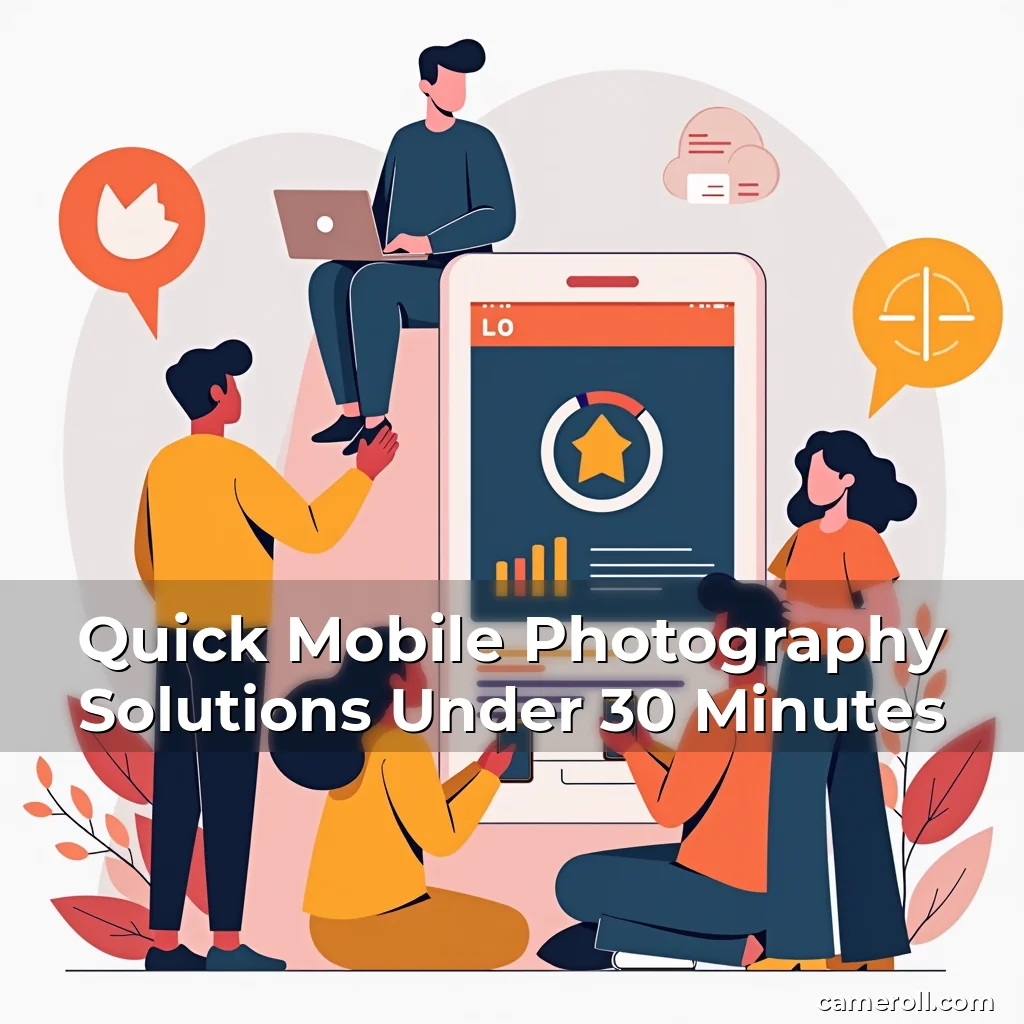 Artistic representation for Quick Mobile Photography Solutions Under 30 Minutes