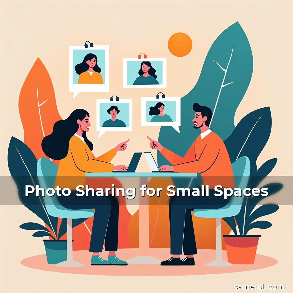 Artistic representation for Photo Sharing for Small Spaces