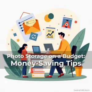 Artistic representation for Photo Storage on a Budget: Money-Saving Tips