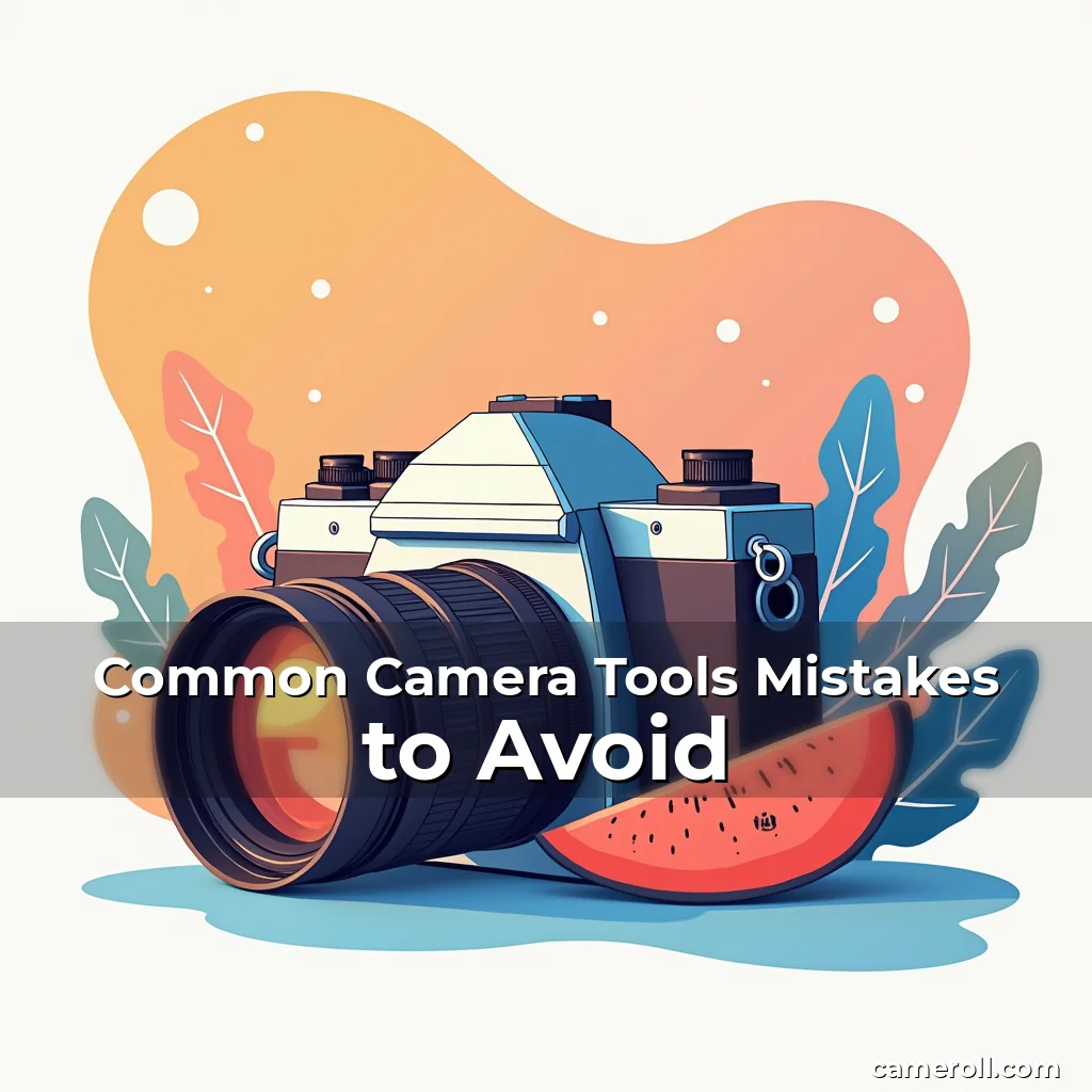 Artistic representation for Common Camera Tools Mistakes to Avoid
