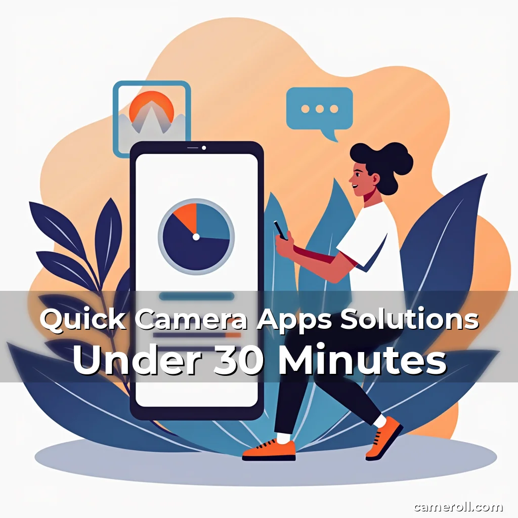 Artistic representation for Quick Camera Apps Solutions Under 30 Minutes
