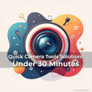 Artistic representation for Quick Camera Tools Solutions Under 30 Minutes