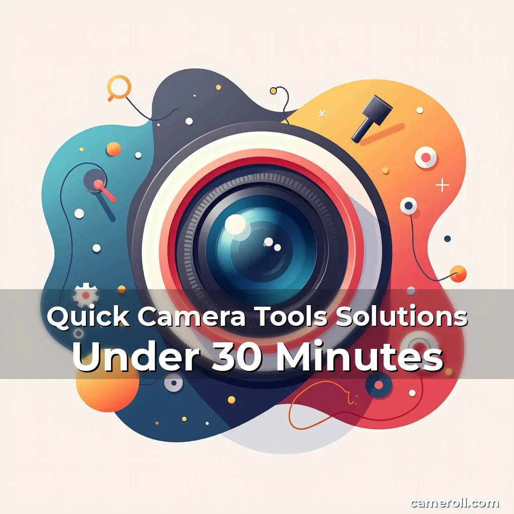 Artistic representation for Quick Camera Tools Solutions Under 30 Minutes