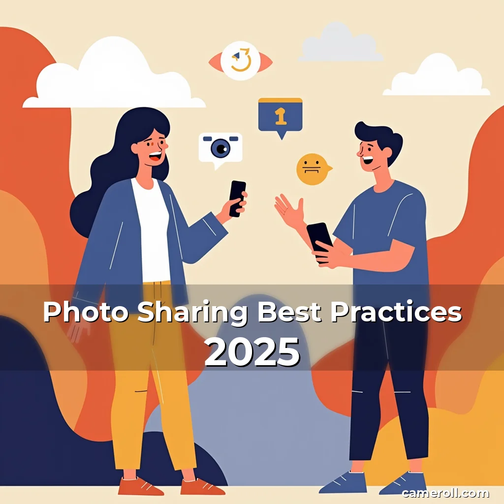 Artistic representation for Photo Sharing Best Practices 2025