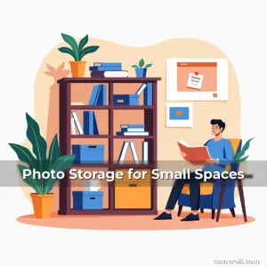 Artistic representation for Photo Storage for Small Spaces