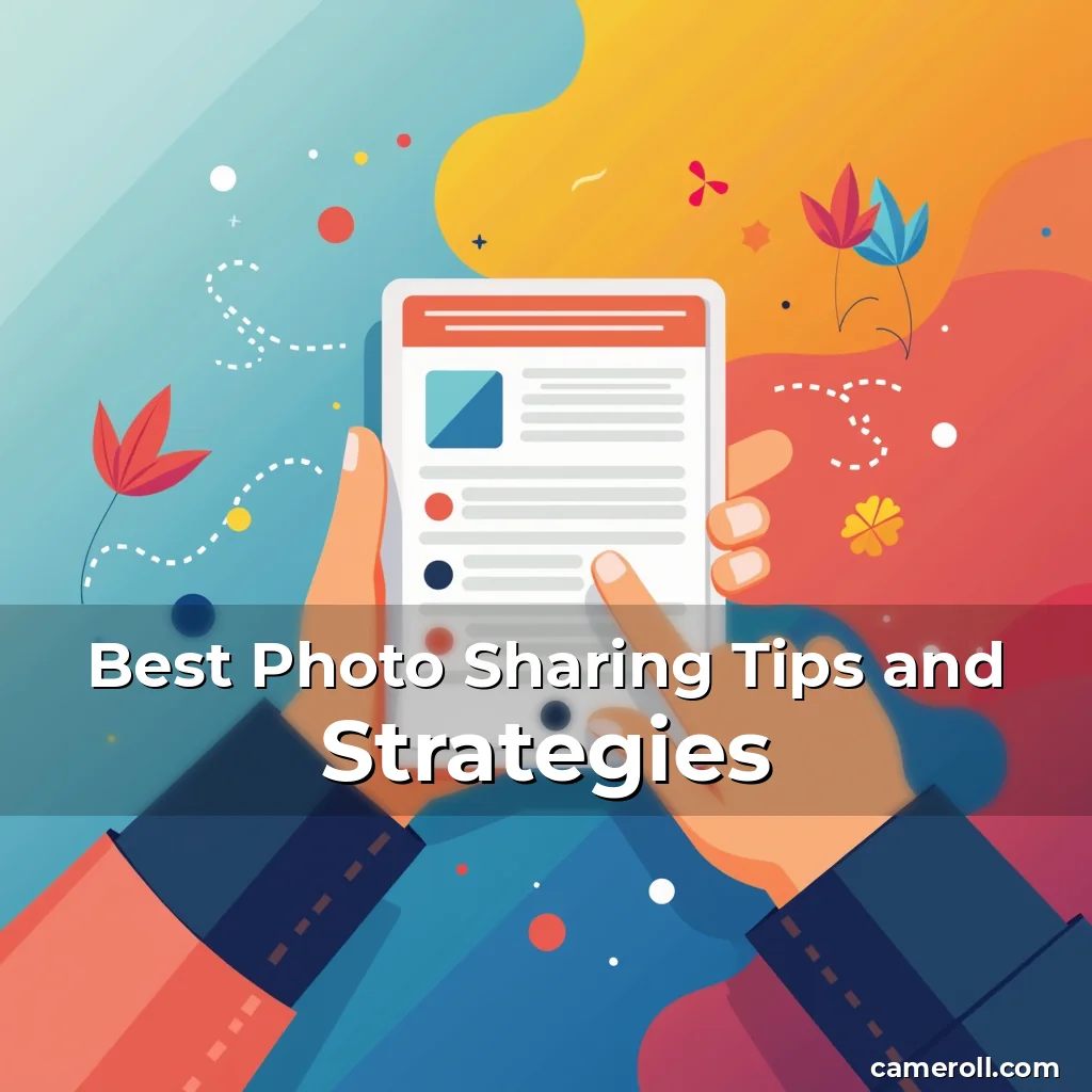 Artistic representation for Best Photo Sharing Tips and Strategies