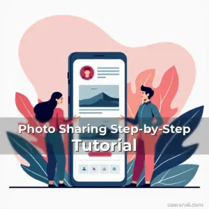Artistic representation for Photo Sharing Step-by-Step Tutorial