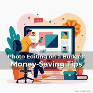Artistic representation for Photo Editing on a Budget: Money-Saving Tips