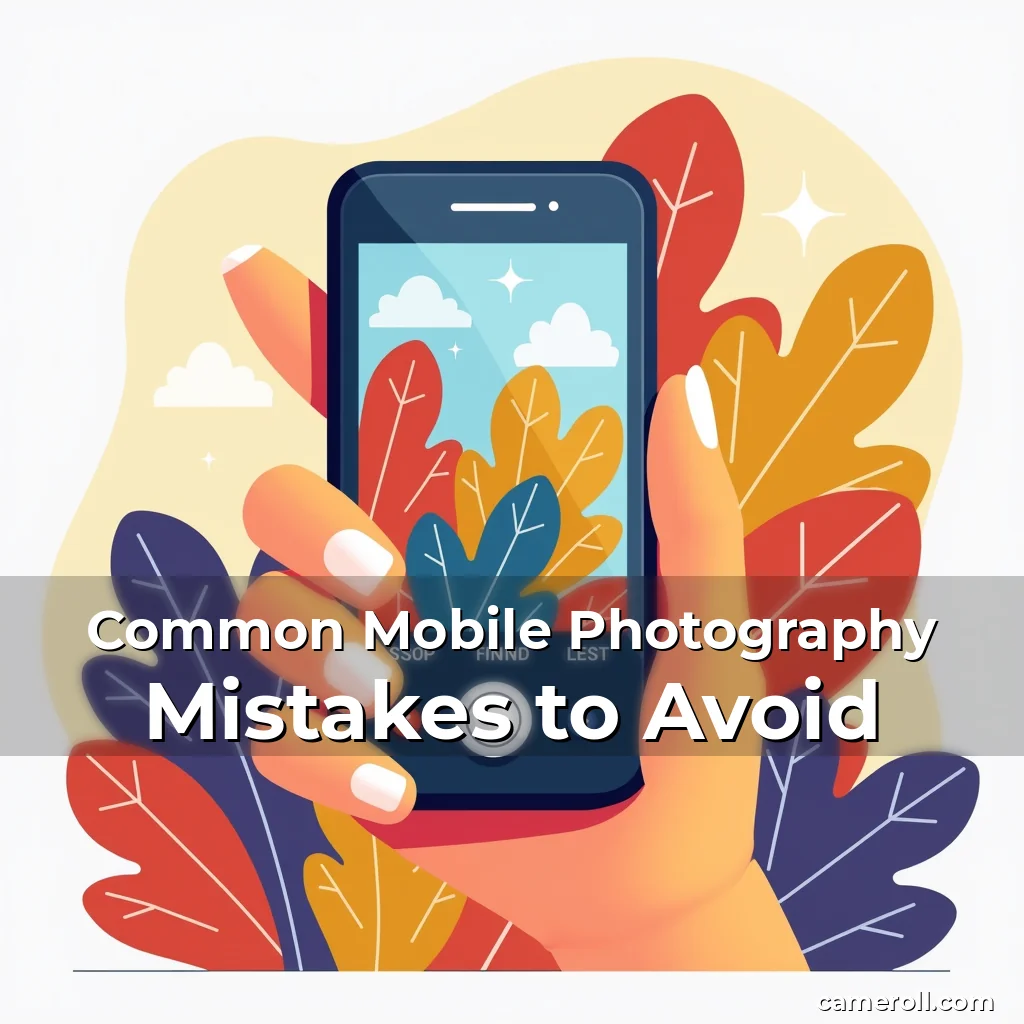 Artistic representation for Common Mobile Photography Mistakes to Avoid