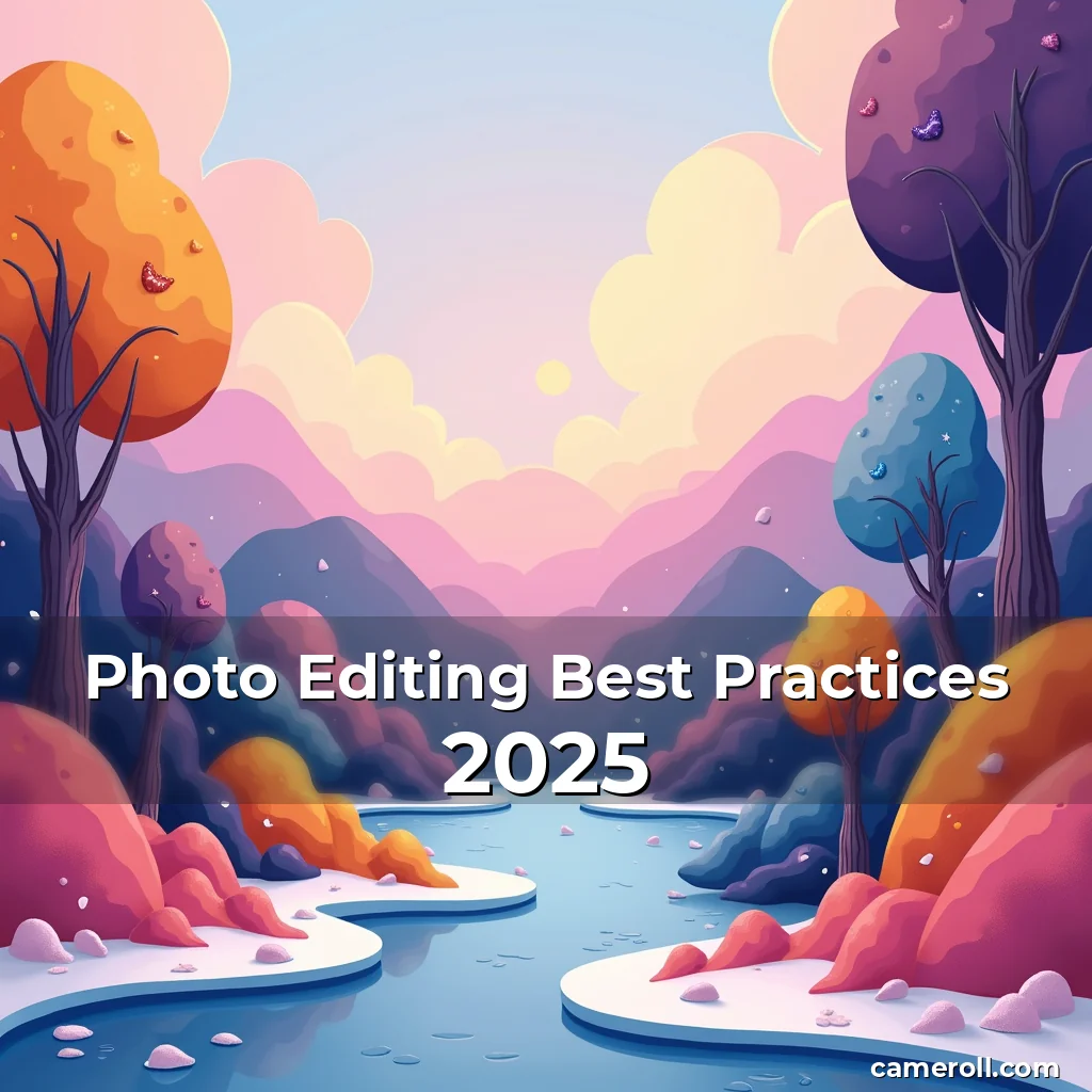 Artistic representation for Photo Editing Best Practices 2025